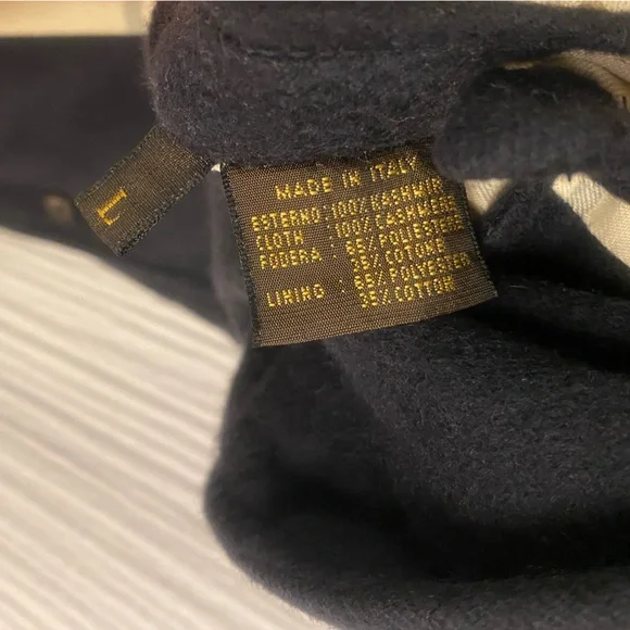 Loro Piana Dark Navy Blue Cashmere Quilted Vest - Picture 12 of 14